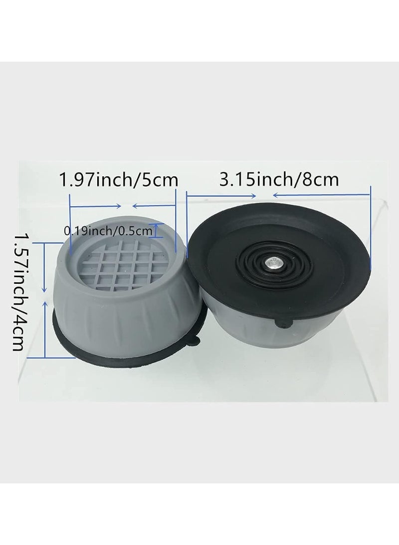 Trendigo 4-Pack Anti-Vibration Washing Machine Pads – Heavy-Duty Rubber Shock Absorbing Non-Slip Feet for Washer & Dryer | Noise Reducing Floor Protector Isolation Stabilizer Mat, Tool-Free Install - Image 2